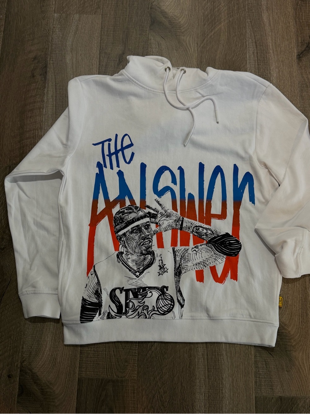 Allen Iverson Graphic Basketball Hoodie - The Answer Print
